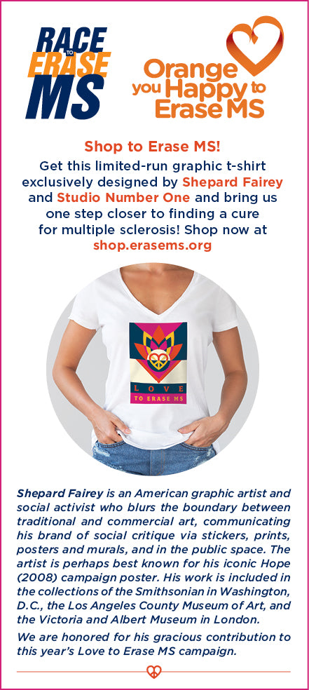 Shepard Fairey and Studio Number One-Lotus V Neck Tee